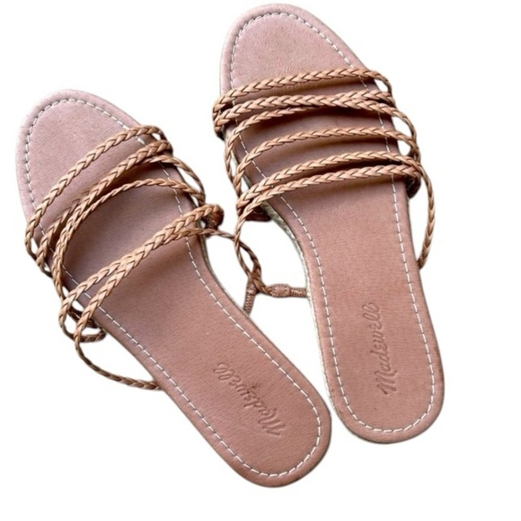 Madewell Kathryn Espardrilles Tan Sandals Size 9.5 - Picture 2 of 5